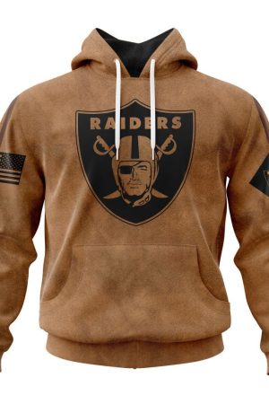 Las Vegas Raiders Basic Brown NFL 3D Hoodie Genxprint