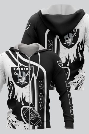Las Vegas Raiders Football Personalized 3D printed Sweatshirt Hoodie Zipped Hoodie Genxprint