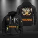 Las Vegas Raiders Golden Logo NFL Quarter Zip Hoodie Genxprint