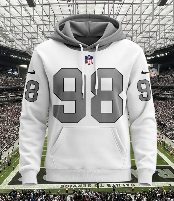 Las Vegas Raiders Personalized Name And Number NFL 3D Hoodie Style Genxprint - Image 2