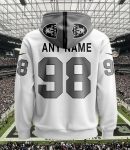 Las Vegas Raiders Personalized Name And Number NFL 3D Hoodie Style Genxprint