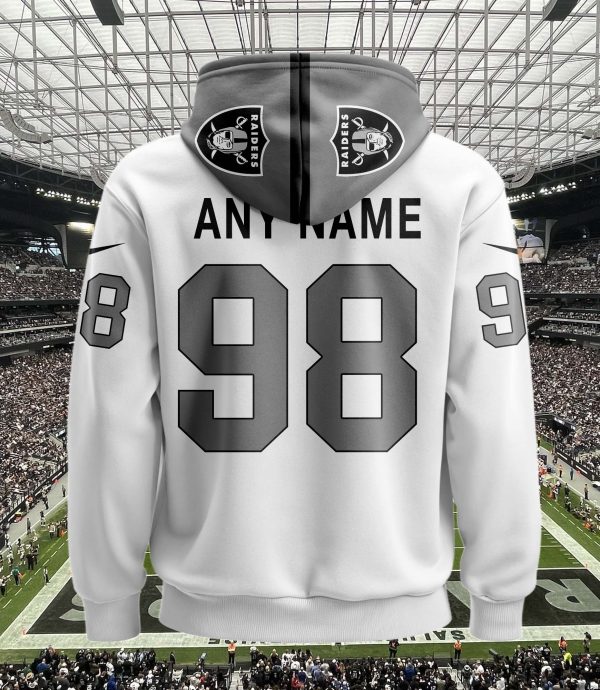 Las Vegas Raiders Personalized Name And Number NFL 3D Hoodie Style Genxprint - Image 3