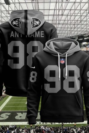 Las Vegas Raiders Personalized Name And Number NFL 3D Hoodie Style Genxprint