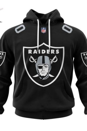 Las Vegas Raiders Personalized Name And Number NFL 3D Hoodie Style Genxprint
