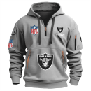Las Vegas Raiders Premium NFL Quarter Zip Hoodie Genxprint