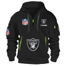 Las Vegas Raiders Premium NFL Quarter Zip Hoodie Genxprint