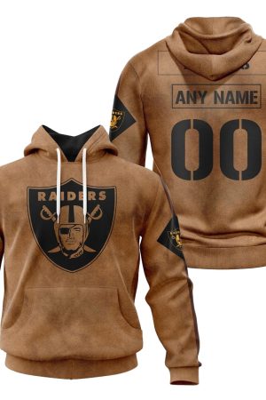 Las Vegas Raiders Salute To Service Club 3D printed Sweatshirt Hoodie Zipped Hoodie Genxprint
