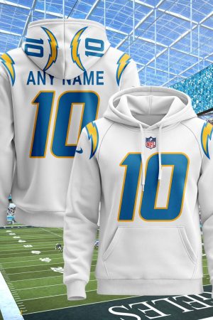 Los Angeles Chargers Custom Name And Number 3D Hoodie Style Genxprint