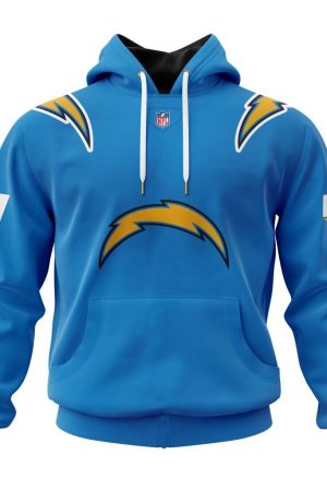 Los Angeles Chargers Custom Name and Number Hoodie Style Genxprint
