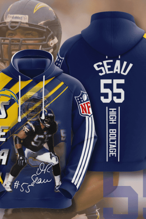 Los Angeles Chargers Junior Seau Hoodie Genxprint