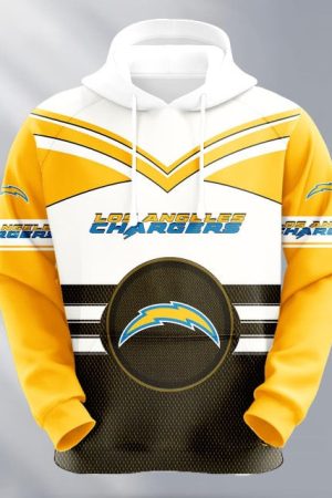Los Angeles Chargers Logo NFL 3D Hoodie Style Genxprint