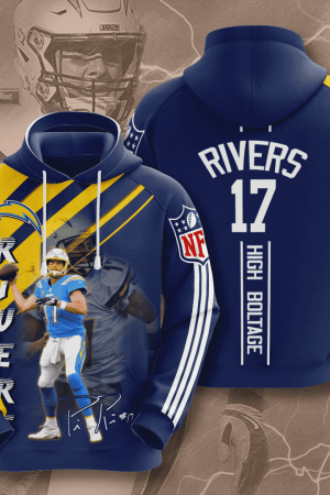 Los Angeles Chargers Philip Rivers Hoodie Genxprint