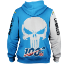 Los Angeles Chargers Punisher NFL Unisex All Over Print 3D Hoodie Genxprint