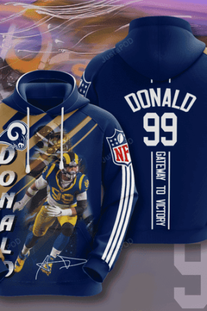 Los Angeles Rams Aaron Donald Hoodie Genxprint