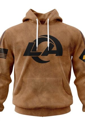 Los Angeles Rams Basic Brown NFL 3D Hoodie Genxprint