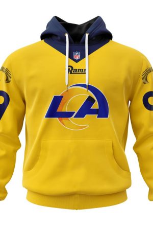 Los Angeles Rams Custom Name and Number Hoodie Style Genxprint