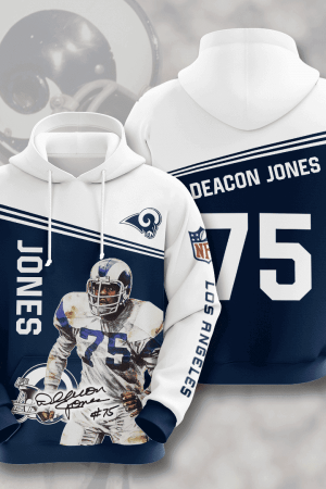 Los Angeles Rams Deacon Jones 75 Hoodie Genxprint