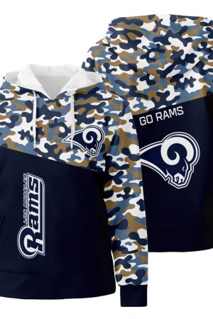 Los Angeles Rams Go Rams 3D All Over Print Hoodie Zip-Up Hoodie Genxprint
