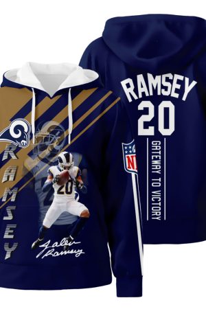 Los Angeles Rams Jalen Ramsey 3D All Over Print Hoodie Zip-Up Hoodie Genxprint