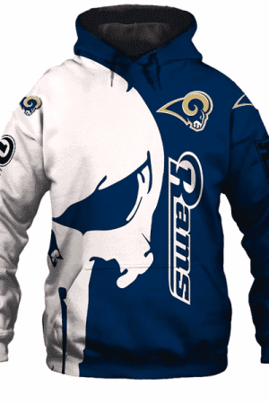 Los Angeles Rams Punisher NFL Unisex 3D Hoodie Genxprint