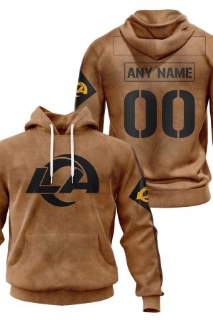 Los Angeles Rams Salute To Service Club 3D printed Sweatshirt Hoodie Zipped Hoodie Genxprint