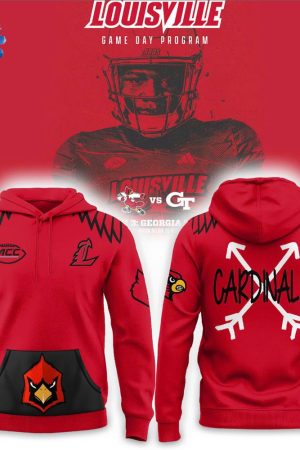 Louisville Cardinals Game Day Program Hoodie Genxprint