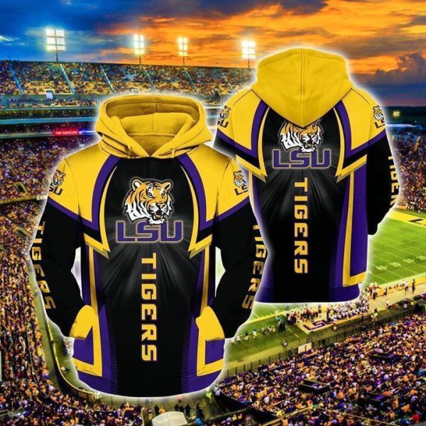 Lsu Tigers Hoodie Zip Hoodie Genxprint