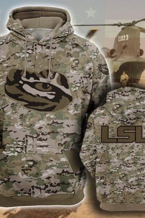 Lsu Tigers Ncaa Camo Hoodie Genxprint