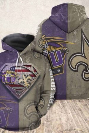 Lsu Tigers Vs Saints Hoodie Genxprint