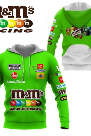 M M Nascar Racing Shirt Fan Gift 644 Stylist Unisex 3d Hoodie Zip Hoodie Genxprint
