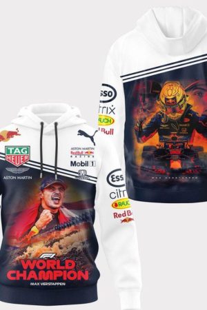 Max Verstappen F1 World Champion Red Bull All Over Print Hoodie Zip Hoodie Genxprint