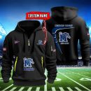 Memphis Tigers Quarter Zip Hoodie Style Genxprint