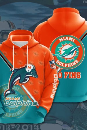Miami Dolphins Basic NFL Football Team Hoodie Genxprint