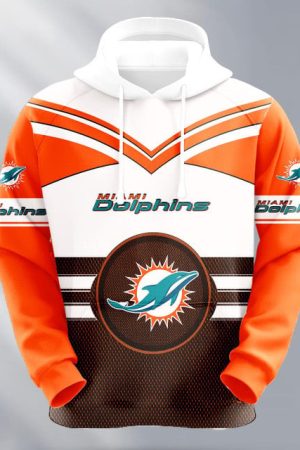 Miami Dolphins Logo NFL 3D Hoodie Style Genxprint