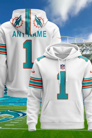 Miami Dolphins Personalized Name And Number NFL 3D Hoodie Style Genxprint
