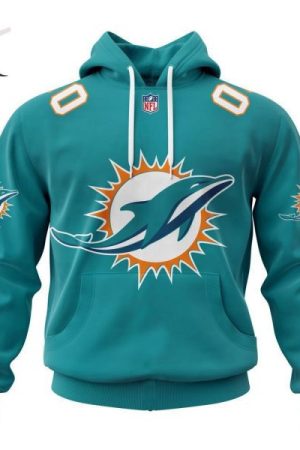 Miami Dolphins Personalized Name And Number NFL 3D Hoodie Style Genxprint