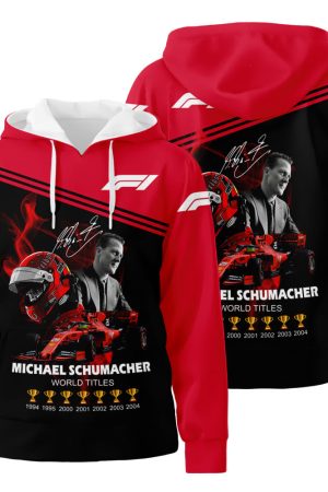Michael Schumacher F1 Championships 3D All Over Print Hoodie Zip-Up Hoodie Genxprint