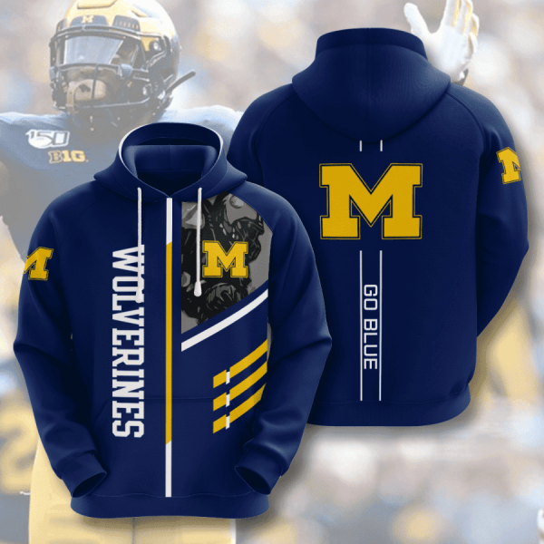 Michigan Wolverines Hoodie Zip Hoodie Genxprint
