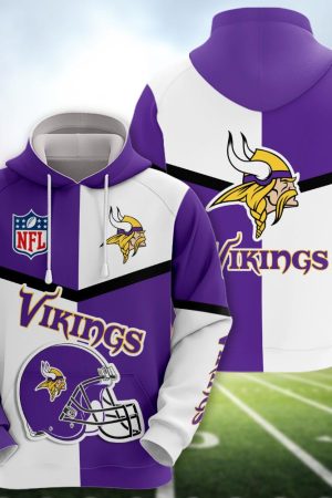 Minnesota Vikings 3D printed Sweatshirt Hoodie Zipped Hoodie Genxprint