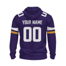 Minnesota Vikings Custom Name And Number 3D Hoodie Style Genxprint