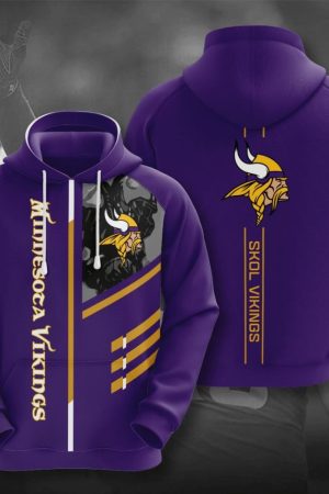 Minnesota Vikings Football Hoodie Zip Hoodie Genxprint