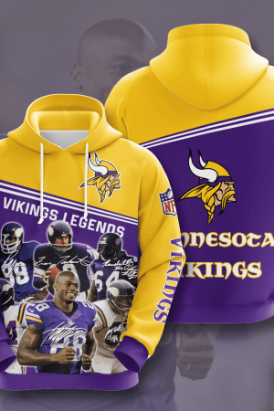 Minnesota Vikings Legends Hoodie Style Genxprint