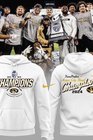 Missouri Tigers 2024 TransPerfect Music City Bowl Champions Hoodie Genxprint