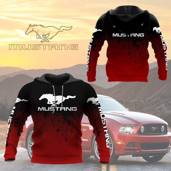Mustang Shirt Fan Gift 200 Stylist Unisex 3d Hoodie Zip Hoodie Genxprint