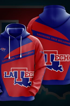 NCAA Louisiana Tech Bulldogs 3D Hoodie Genxprint