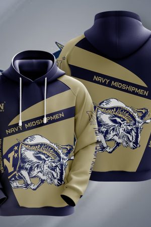 NCAA Navy Midshipmen 3D Hoodie Genxprint