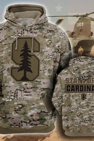 NCAA Stanford Cardinal Camouflage 3D Hoodie Genxprint