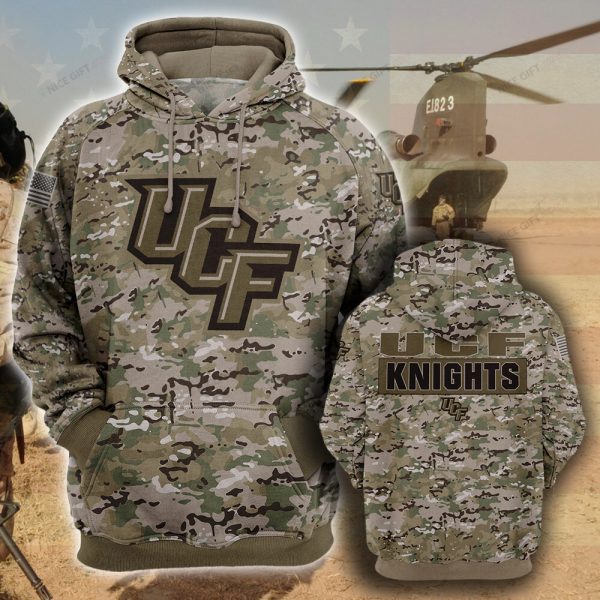 NCAA UCF Knights Camouflage 3D Hoodie Genxprint