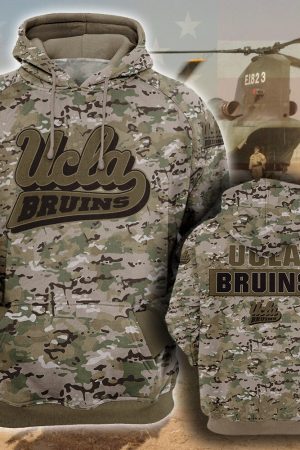 NCAA UCLA Bruins Camouflage 3D Hoodie Genxprint
