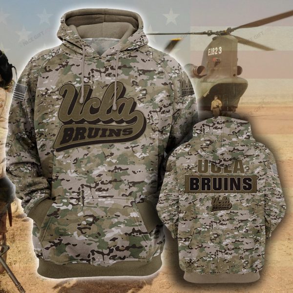 NCAA UCLA Bruins Camouflage 3D Hoodie Genxprint